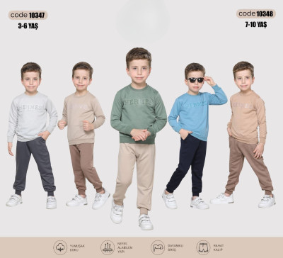 3-4-5-6 YAŞ HERMES  BASKILI İKİLİ TAKIM