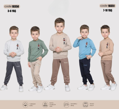 7-8-9-10 YAŞ BEAR BASKILI İKİLİ TAKIM